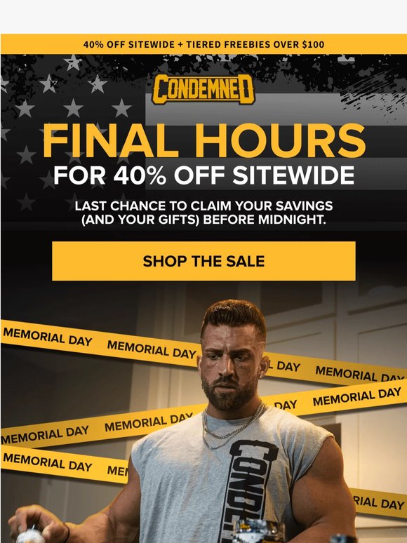 🔥40% Off Sitewide Ends Tonight