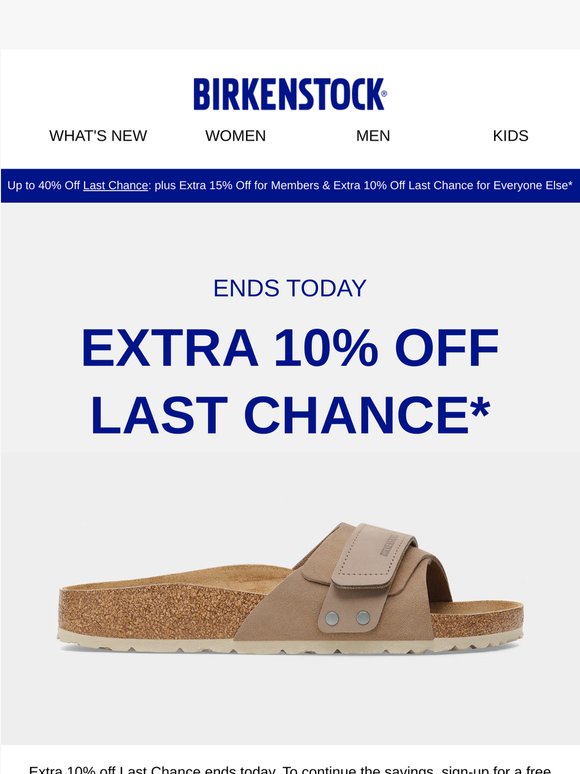 ENDS TODAY: Up to 40% Off Last Chance + Extra 10% Off