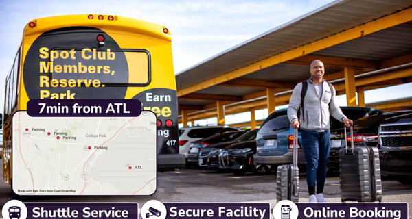 3, 5, or 7 days of hassle-free parking at The Parking Spot (ATL)