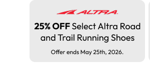25% OFF Select Altra Road and Trail Running Shoes