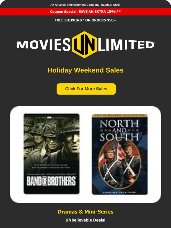 LAST DAY! Spend $50 on In-Stock Items, Save an Extra 15%!