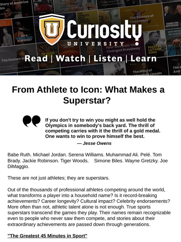From Athlete to Icon: What Makes a Superstar?