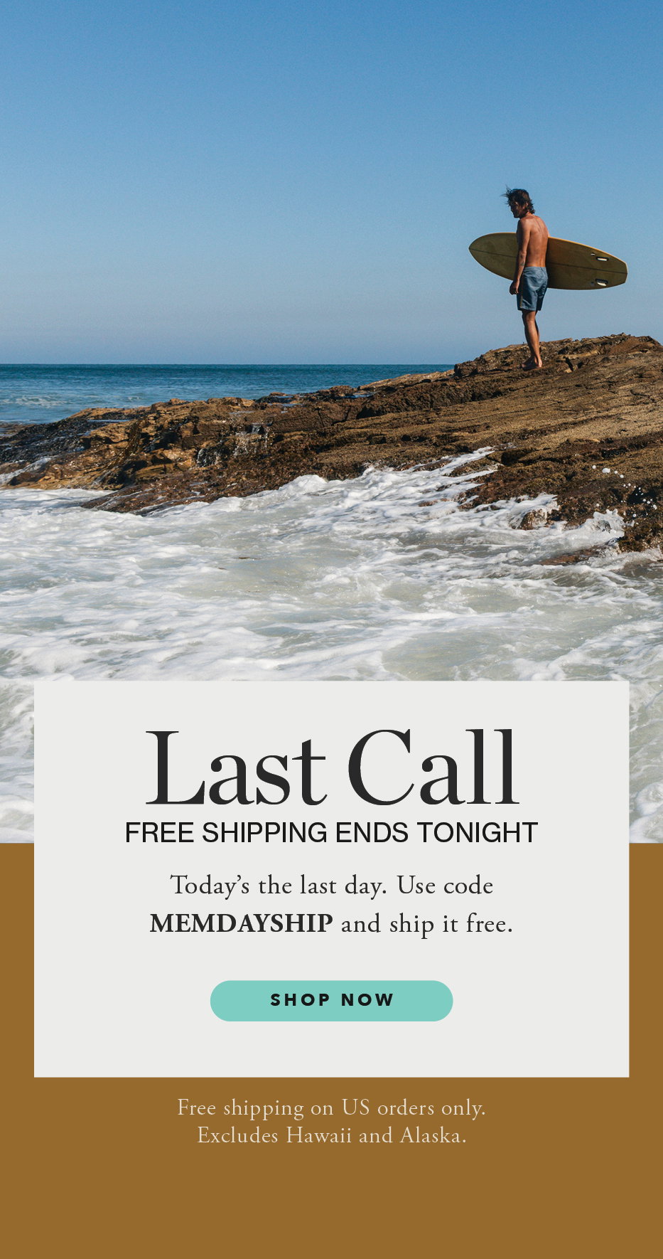 Use Code MEMDAYSHIP