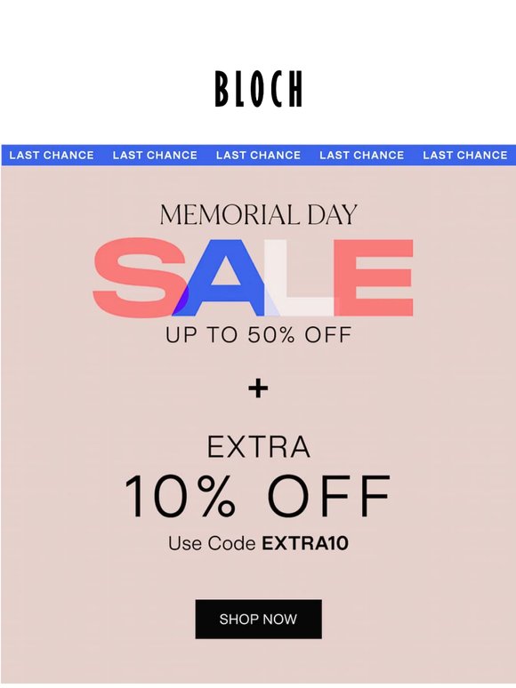 ⏰ Hurry, Final Hours For Memorial Day Savings
