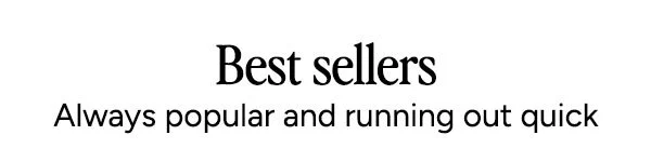 Best sellers 30% off