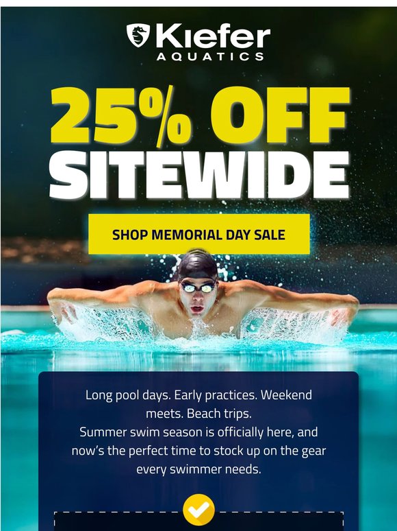 Memorial Day Swim Savings 🇺🇸