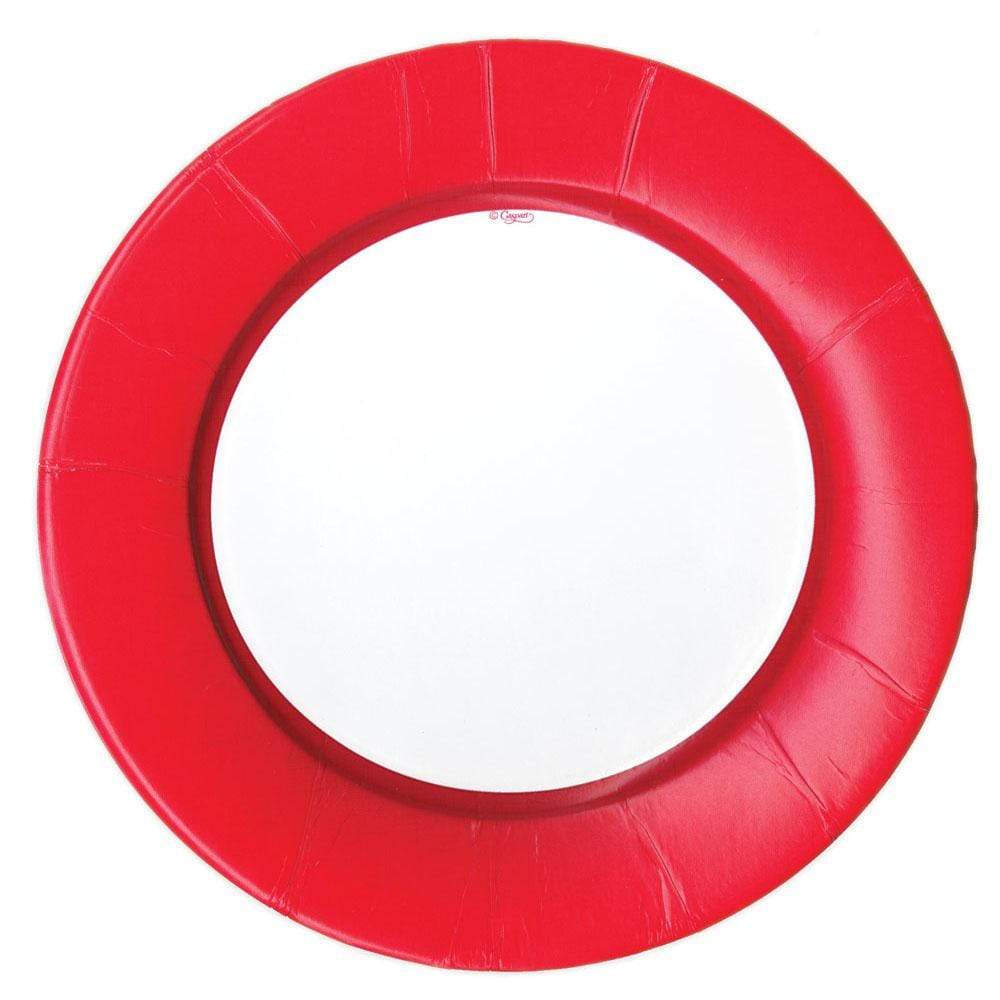 Image of Linen Red Dinner Plates
