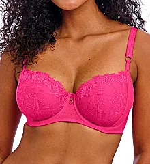 Fascinate Underwire Balconette Bra Hot Pink 38D