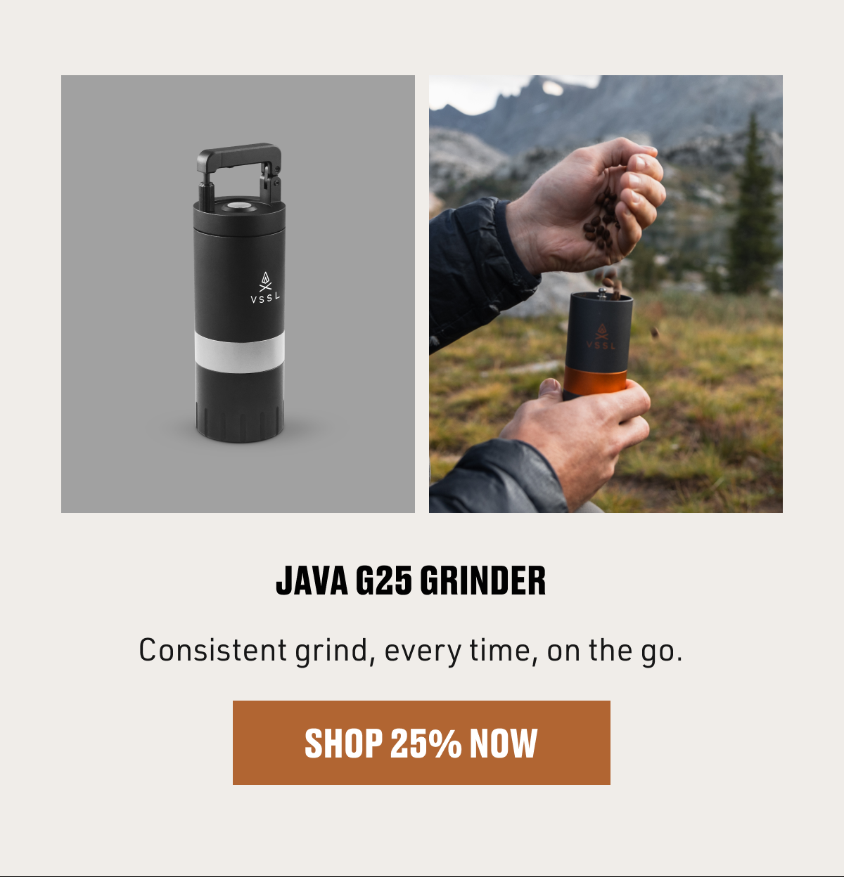 JAVA G25 GRINDER
