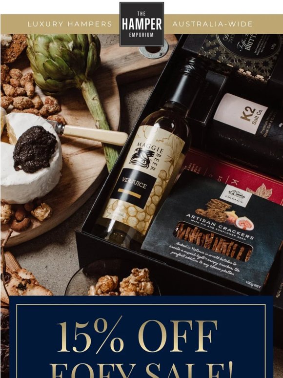 15% Off EOFY Sale