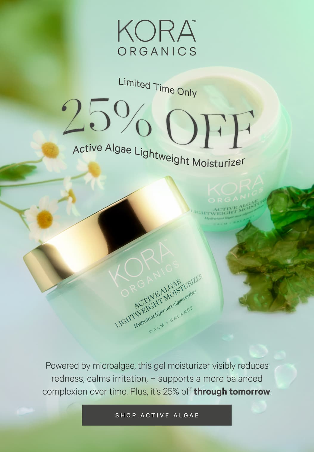 Shop 25% Off Active Algae Products, This Weekend Only