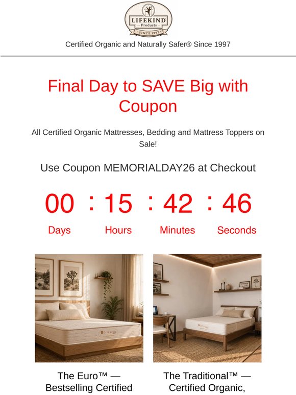 ⏰ Final Day to Save up to 30%