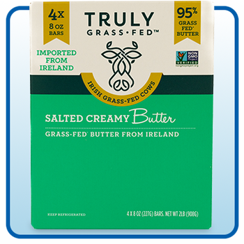 Truly Grass-Fed Salted Creamy Butter, 8 oz, 4-count