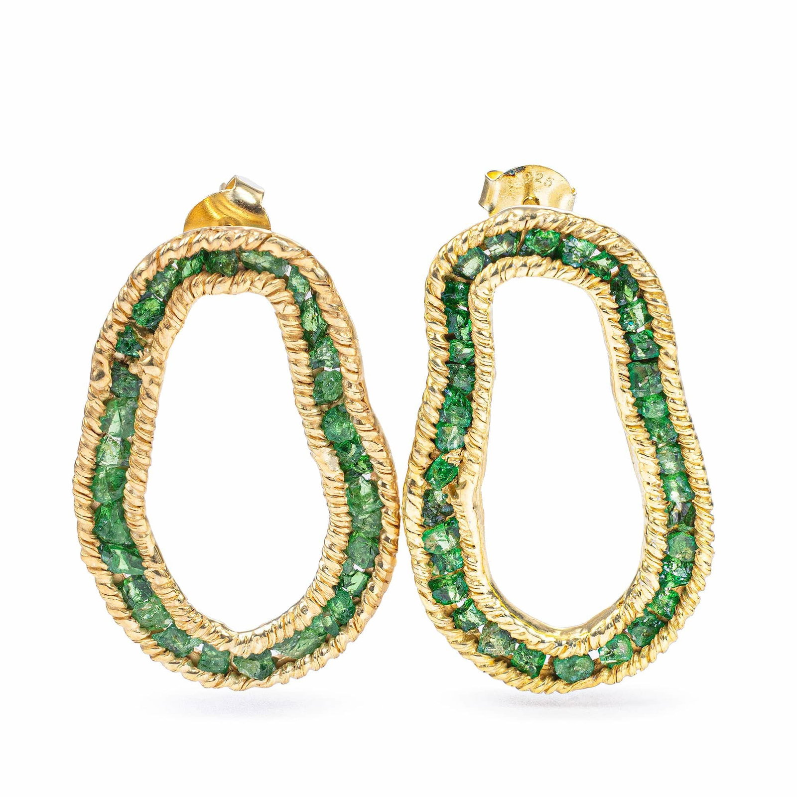 Arven Sculptured Gold Plated Silver...