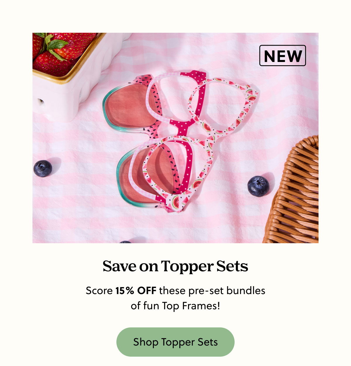 Save on Topper Sets | Score 15% Off these pre-set bundles of fun Top Frames | Shop Topper Sets