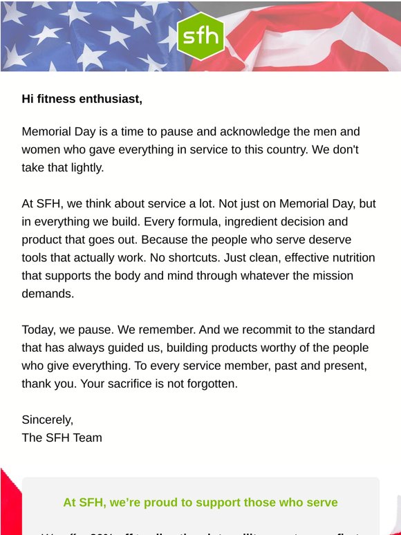 We support those who serve.