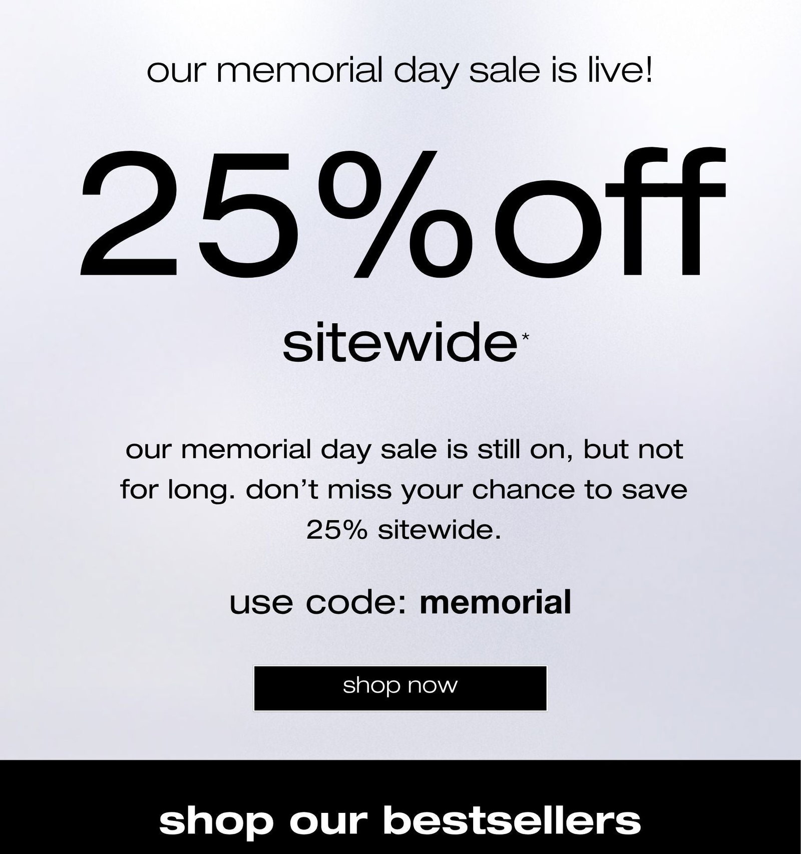 shop our memorial day sale