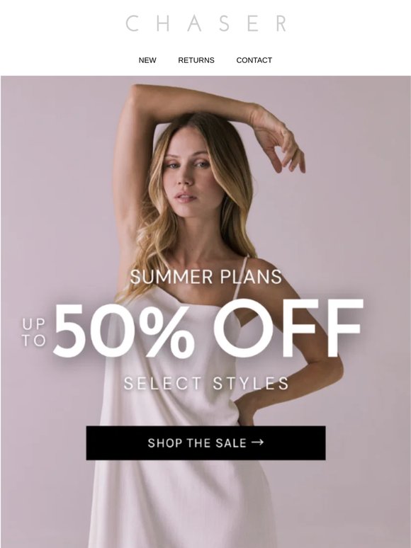 Up to 50% Off Summer-ready styles
