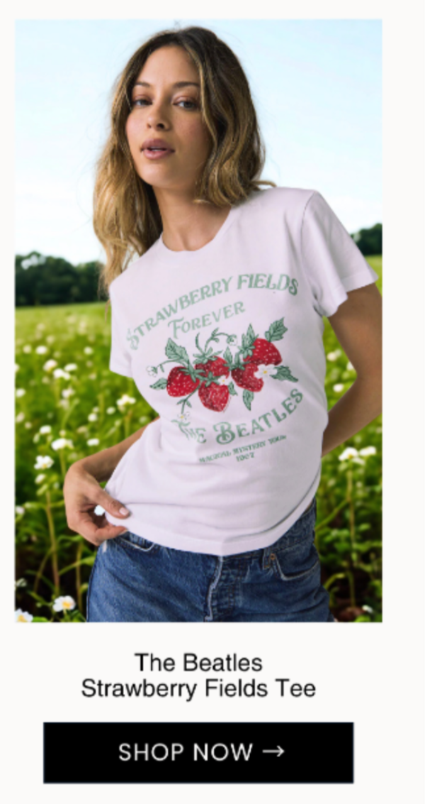 The Beatles Strawberry Fields Tee