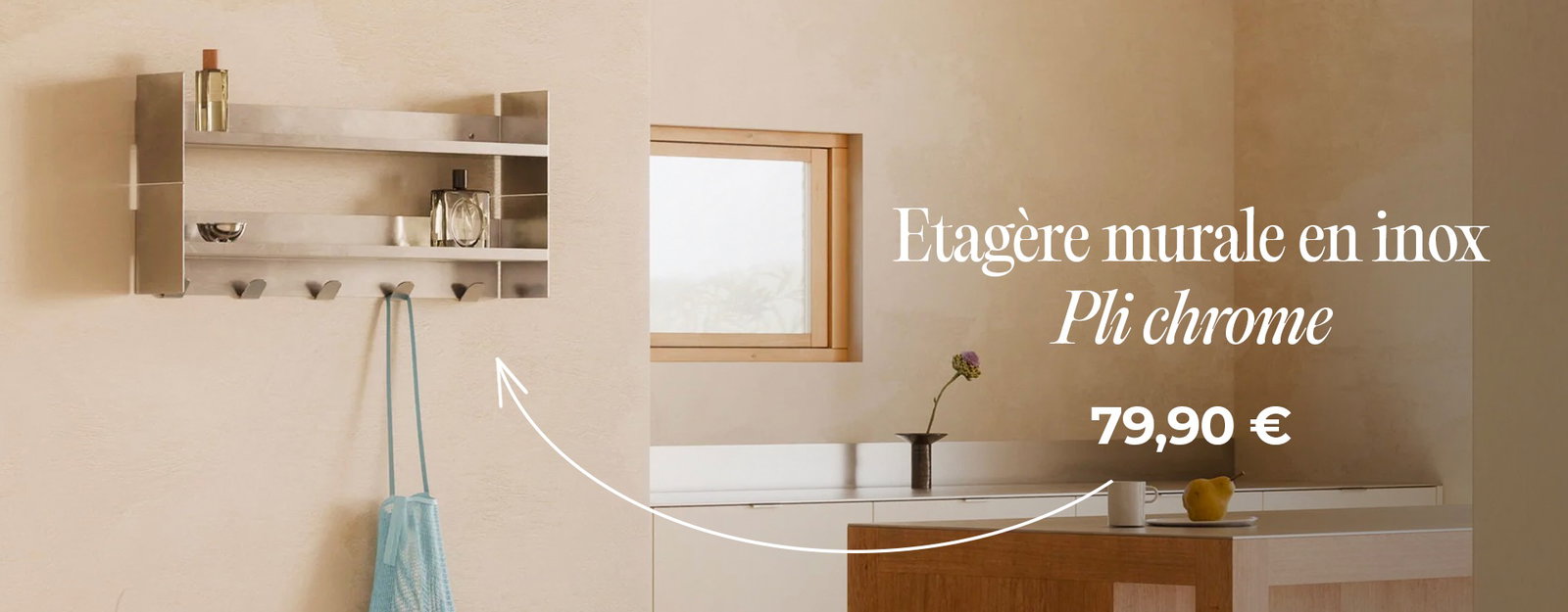Etagère Plu chrome