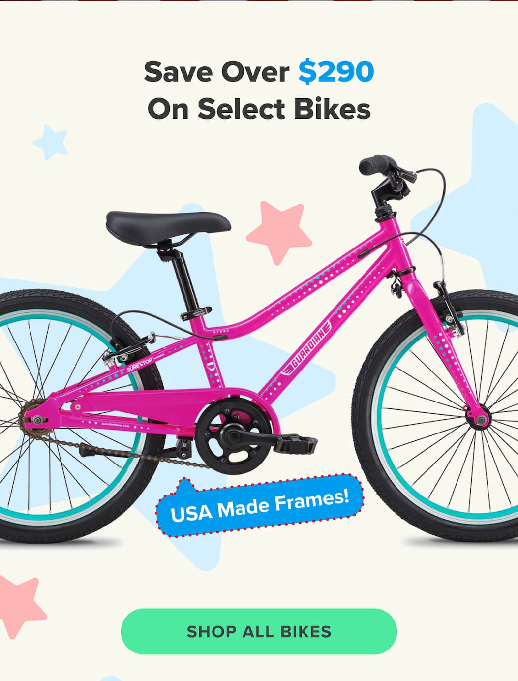 Save Over $290 On Select Bikes