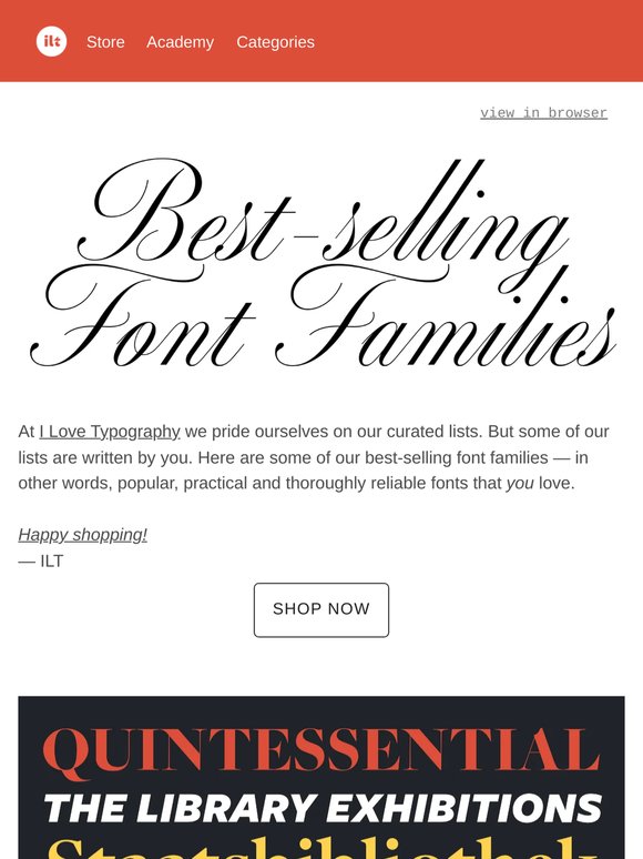 🏋️ Best-selling Font Families