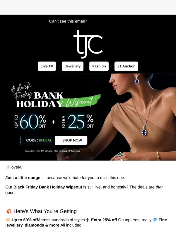 Psst… your 25% extra is still waiting 👀