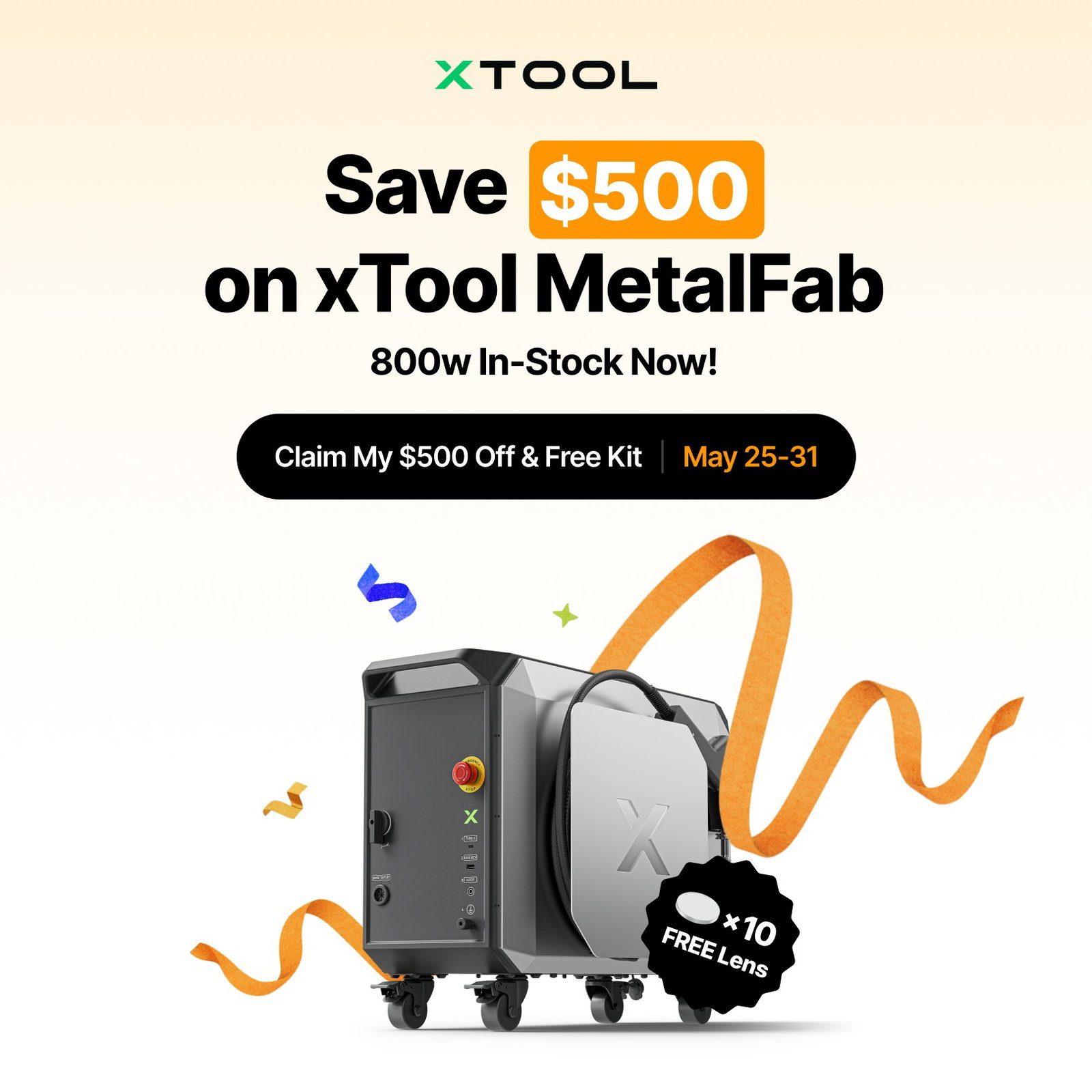 Save $500 on xTool MetalFab
