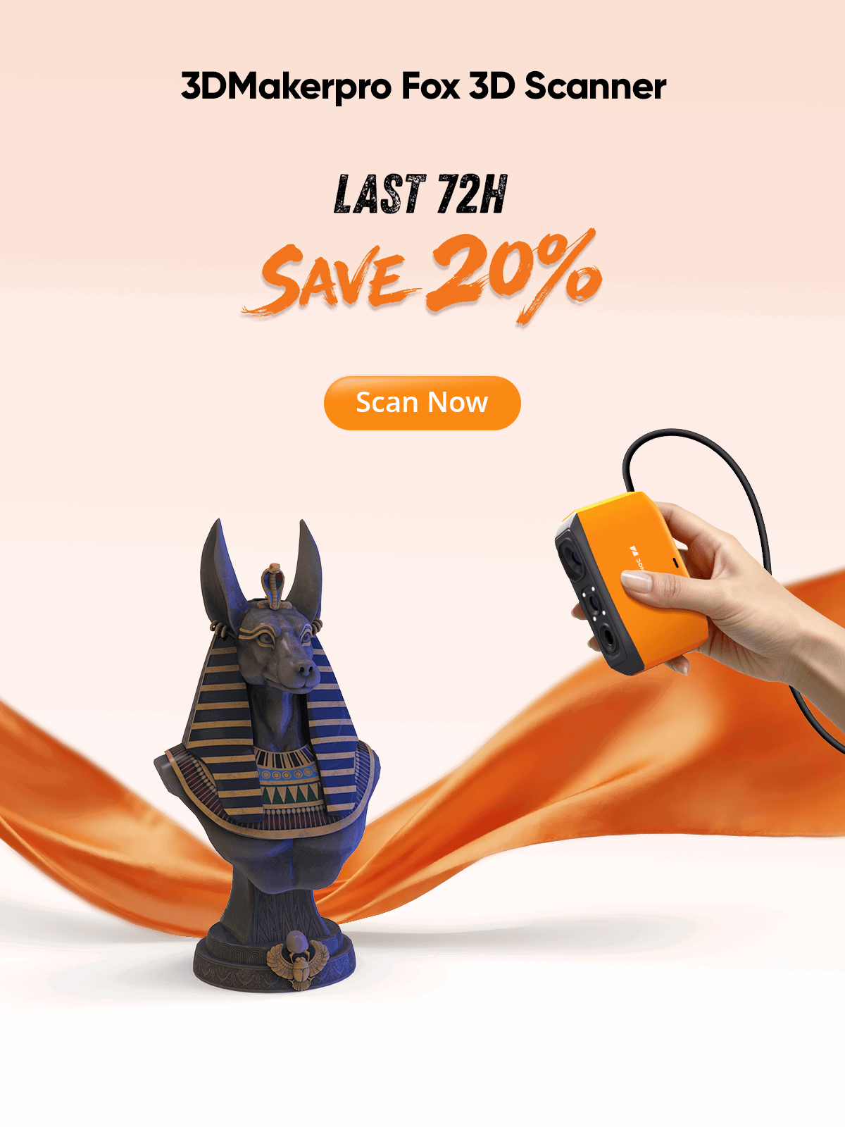 3DMakerpro Fox 3D Scanner launch