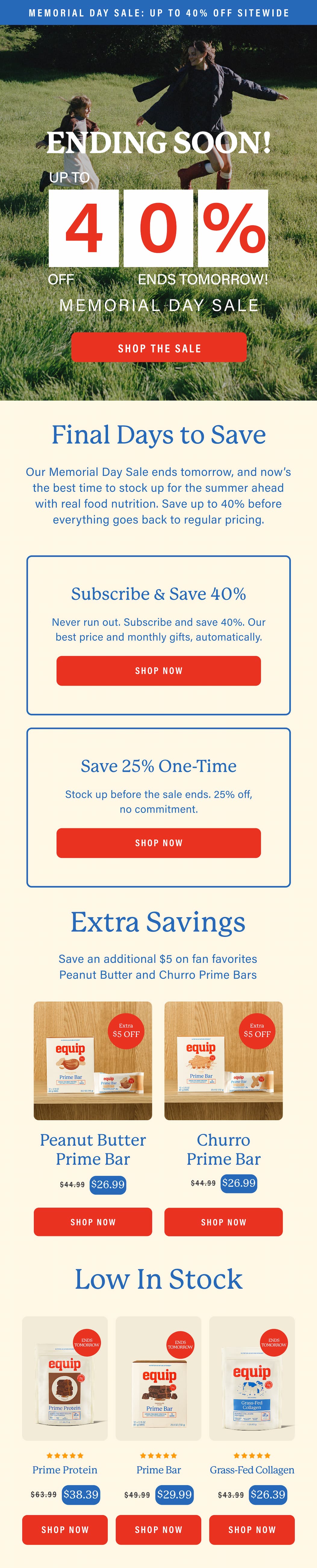 Up to 40% off sitewide Ends Soon