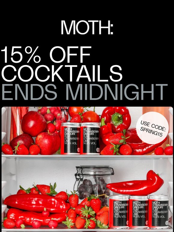 Last chance: 15% off ends midnight ⏰