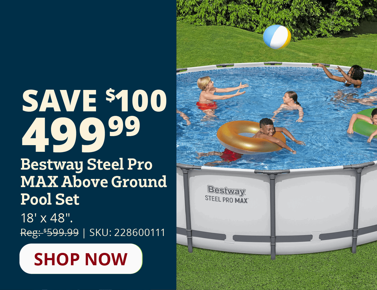 Bestway Steel Pro MAX 18' x 48" Above Ground Pool Set - 56463E