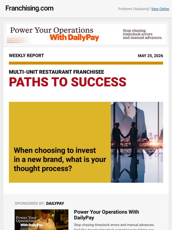 What Restaurant Franchisees Consider Before Investing in a New Brand