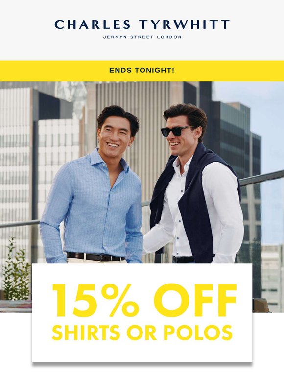 15% OFF Everything Ends Tonight!