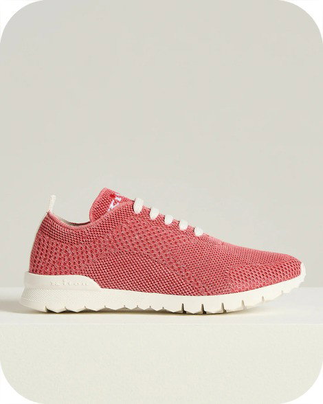 FITS SNEAKERS ROSE COTTON AND CALFSKIN 