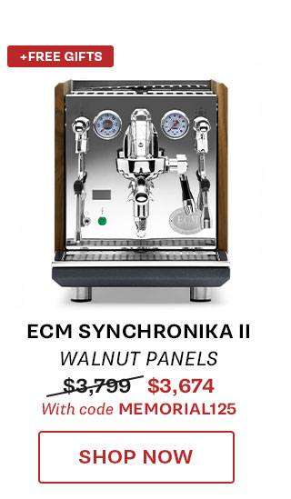 ECM Synchronika II with Walnut Panels