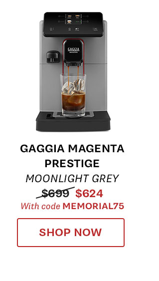 Gaggia Magenta Prestige in Moonlight Grey