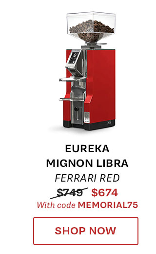 Eureka Mignon Libra in Ferrari Red