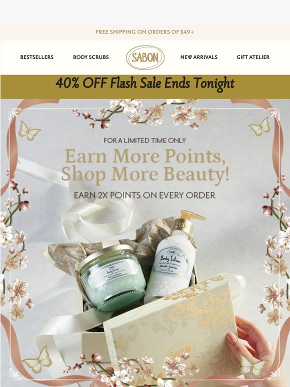 ⚡Double Points + Flash Sale Ends in Hours