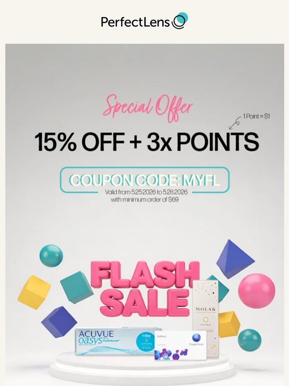 4-Day Flash Sale: 15% Off + 3X Points Starts Now