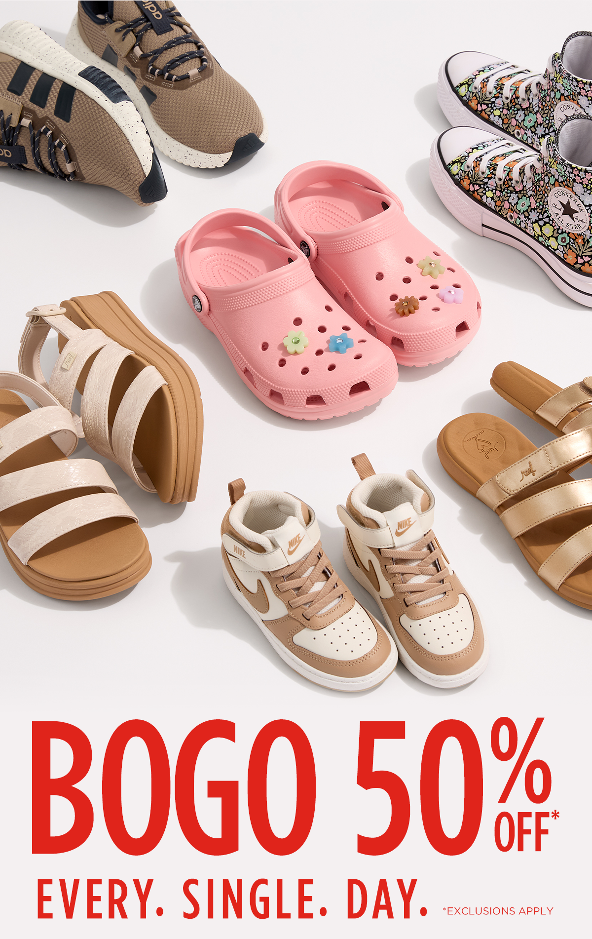 BOGO 50% OFF | Every. Single. Day. 