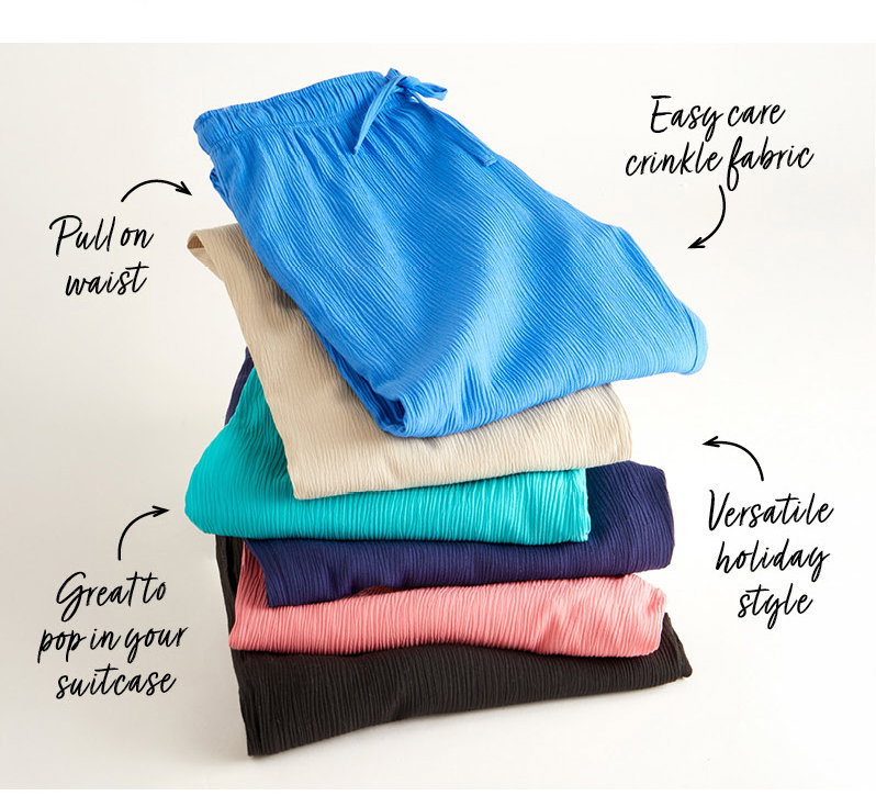 Crinkle trousers