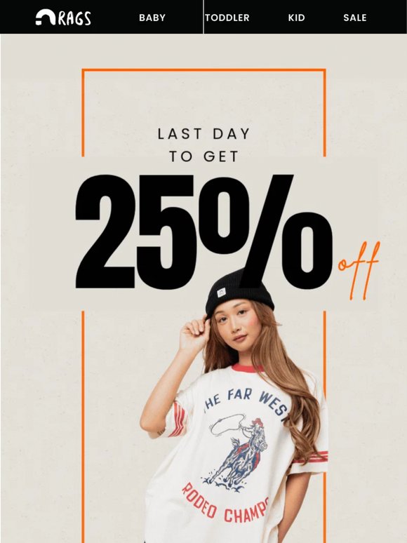 Last chance: 25% OFF ends tonight 🇺🇸