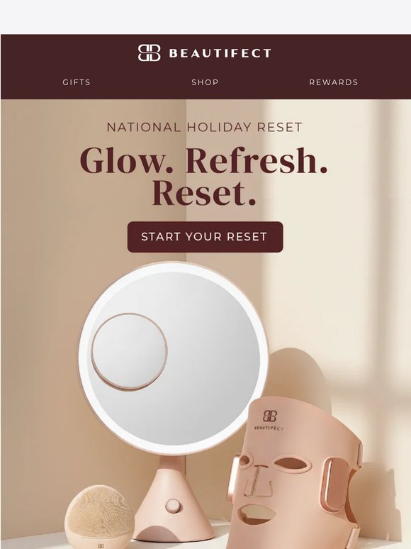 Your skin is ready for a reset. Are you? ✨