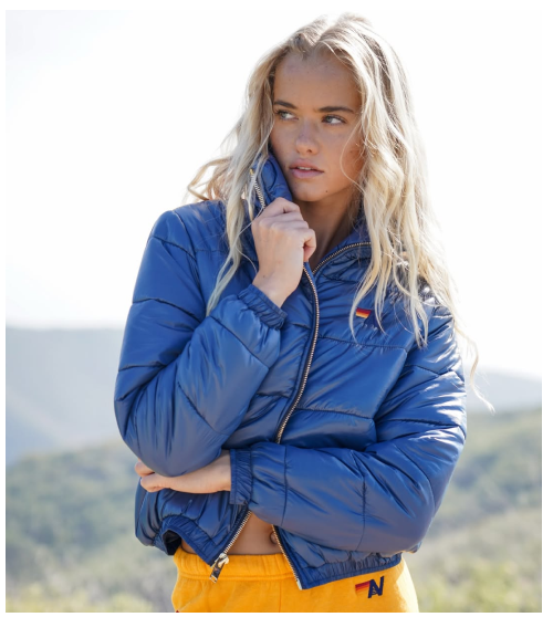 BOLT LUXE APRES PUFFER JACKET - GLOSSY DEEP BLUE