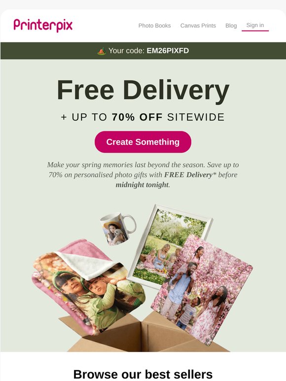 🚨 Final Hours 🏕️ Free Delivery + 70% Off