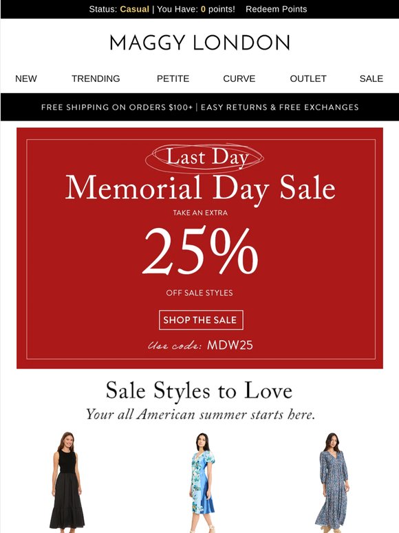 Last day: Extra 25% Off