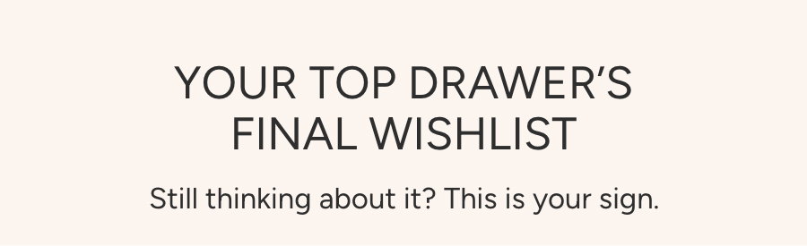 Final Wishlist