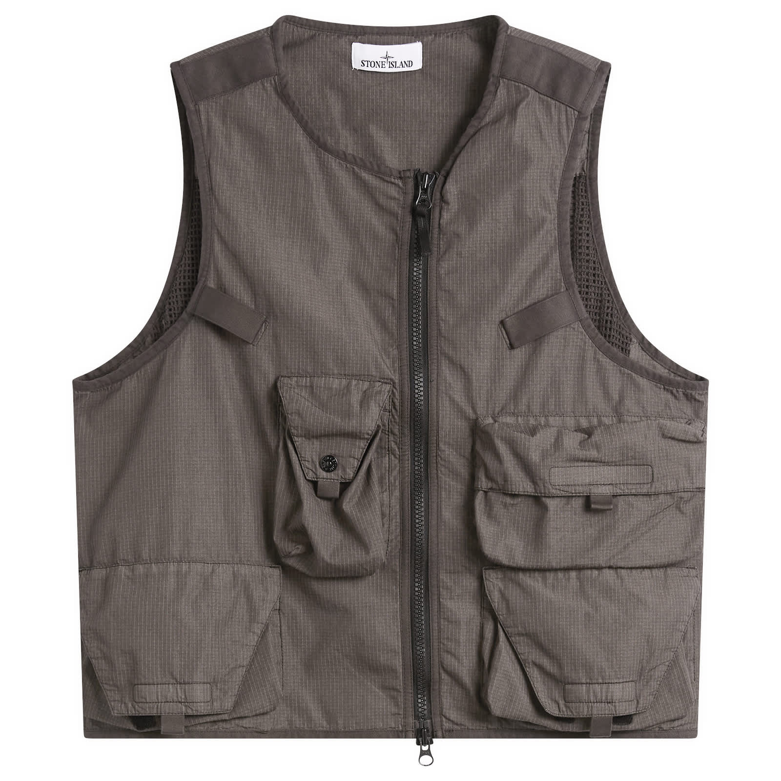 Stone Island Cotton Nylon Micro Ripstop Utility Vest