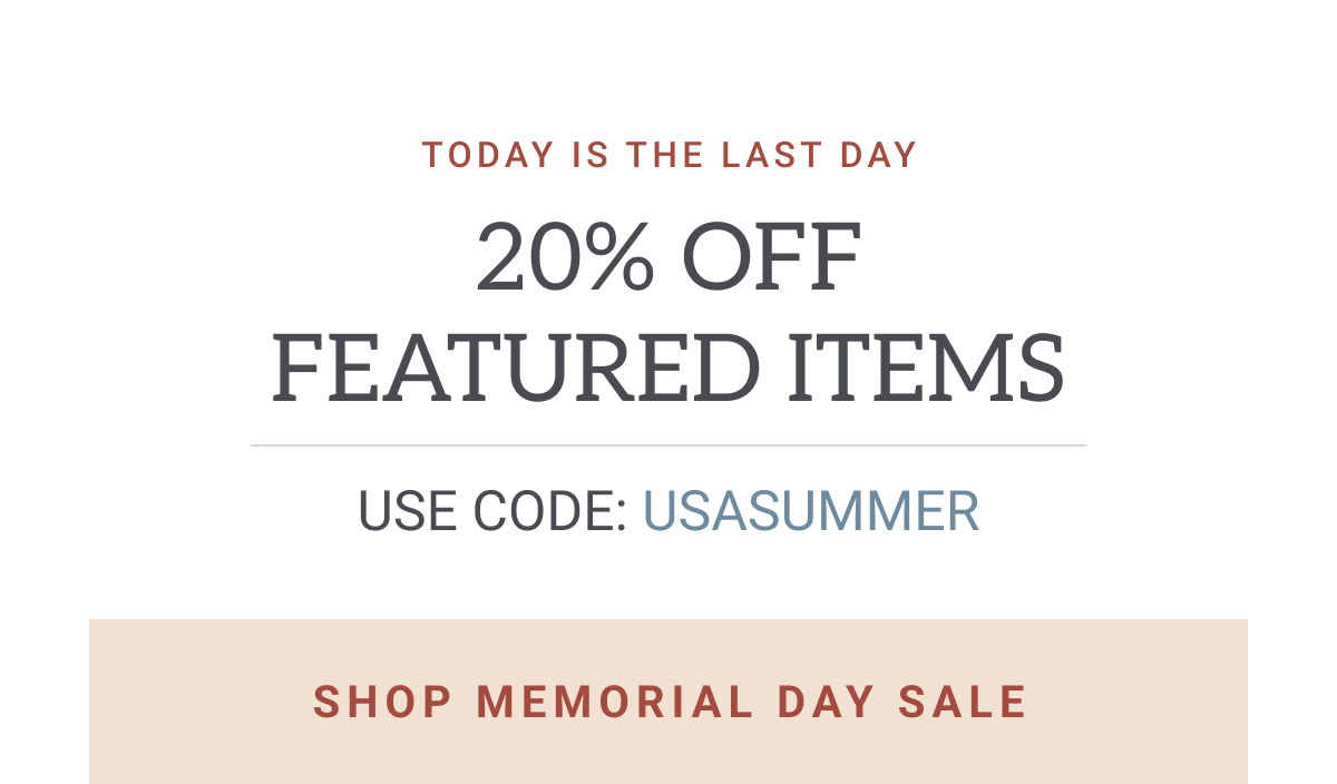 20% off featured items code